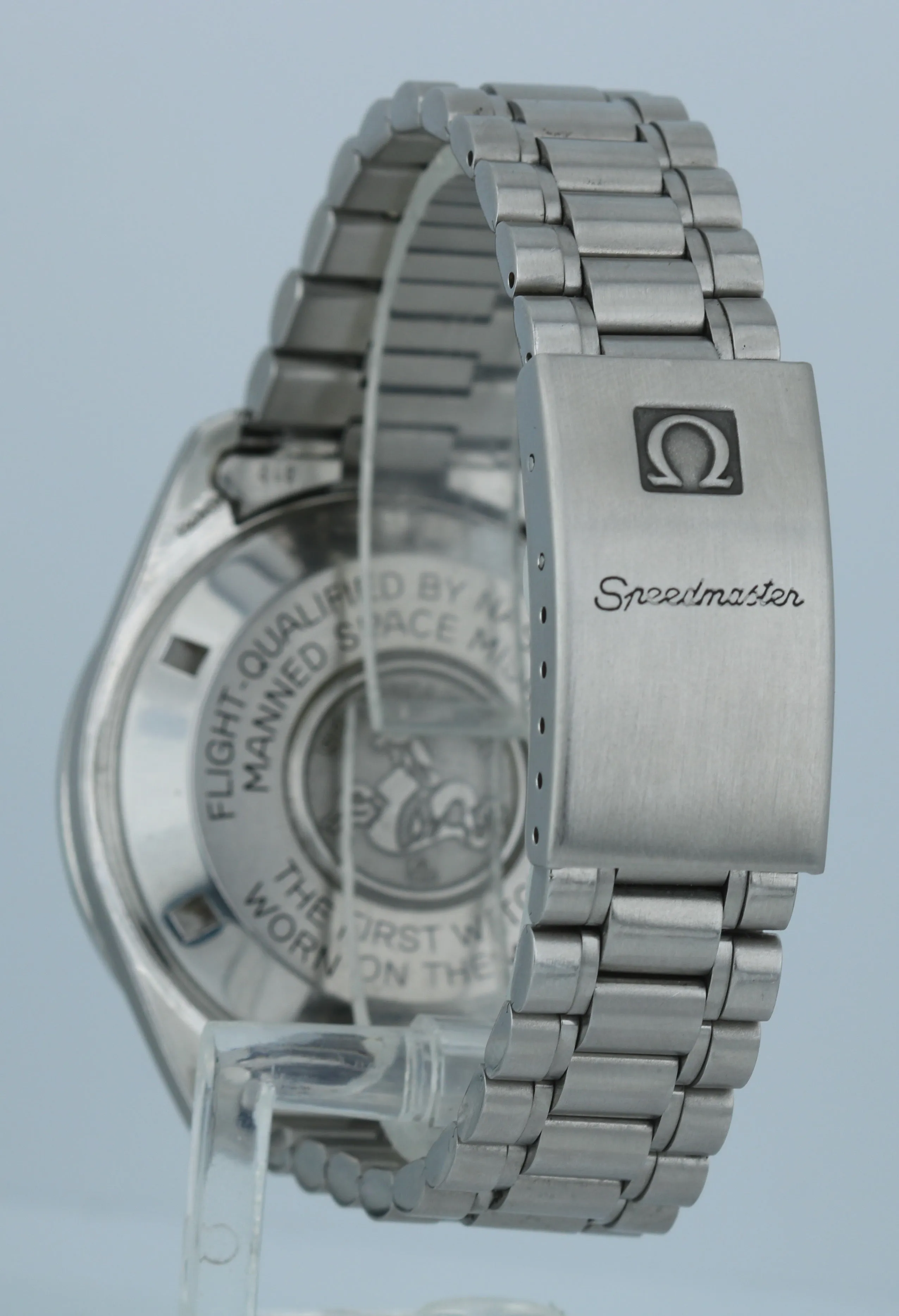 Vintage 1990s Omega Speedmaster Black 42mm PATINA 145.022 Stainless Steel Watch