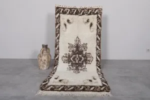 Vintage Berber Carpet – 2.3 x 6.3 ft Handmade Moroccan Rug