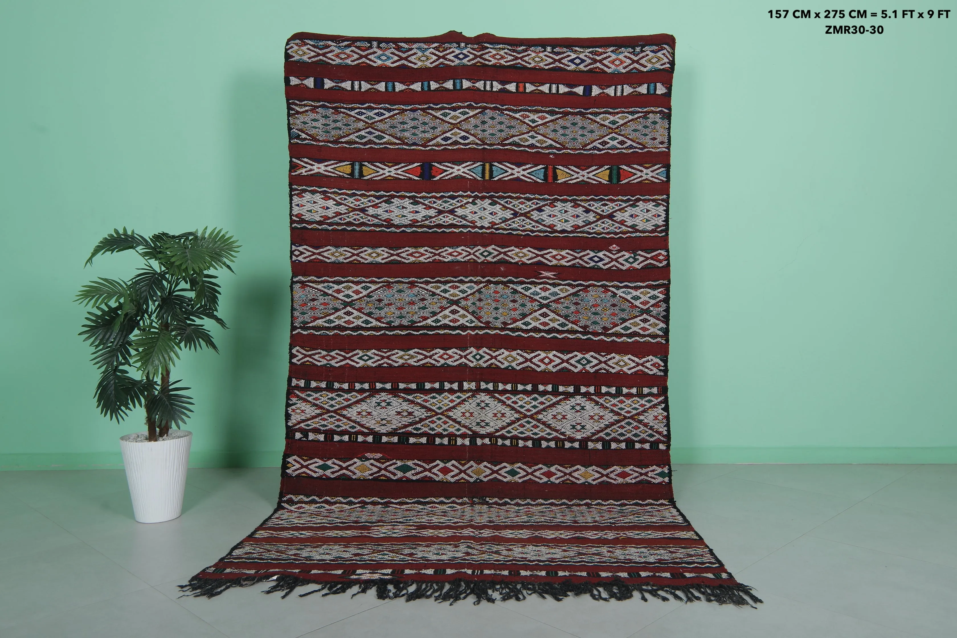 Vintage Berber Kilim – Traditional Handwoven Rug