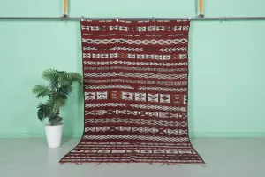 Vintage Berber Rug - 5.3 ft x 9 ft - Moroccan Beni Ourain Carpet