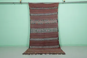 Vintage Berber Rug Runner - 4.2 FT × 9.2 FT | Moroccan Style