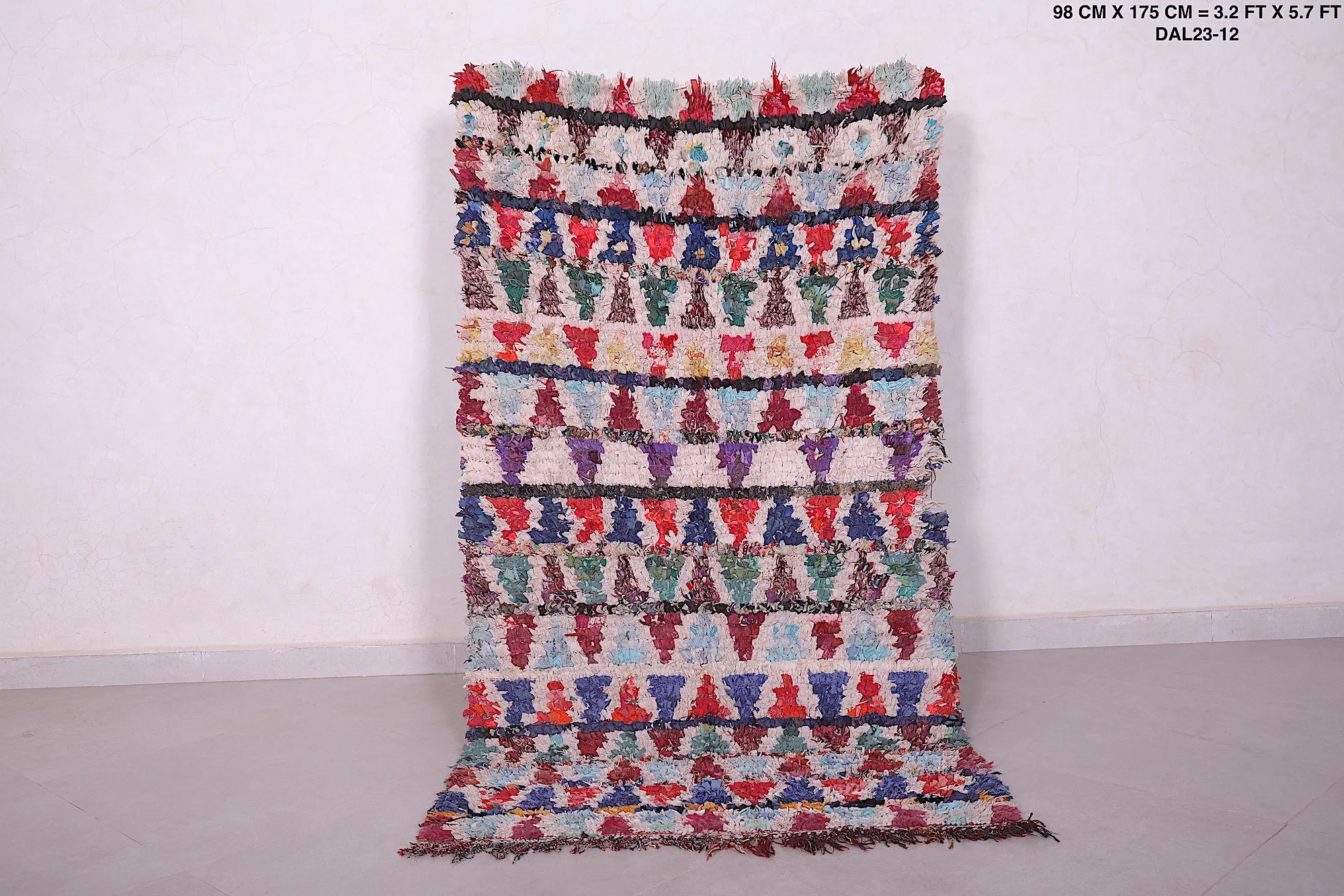 Vintage Berber Runner Rug - 3.2x5.7 ft | Handwoven Moroccan Design