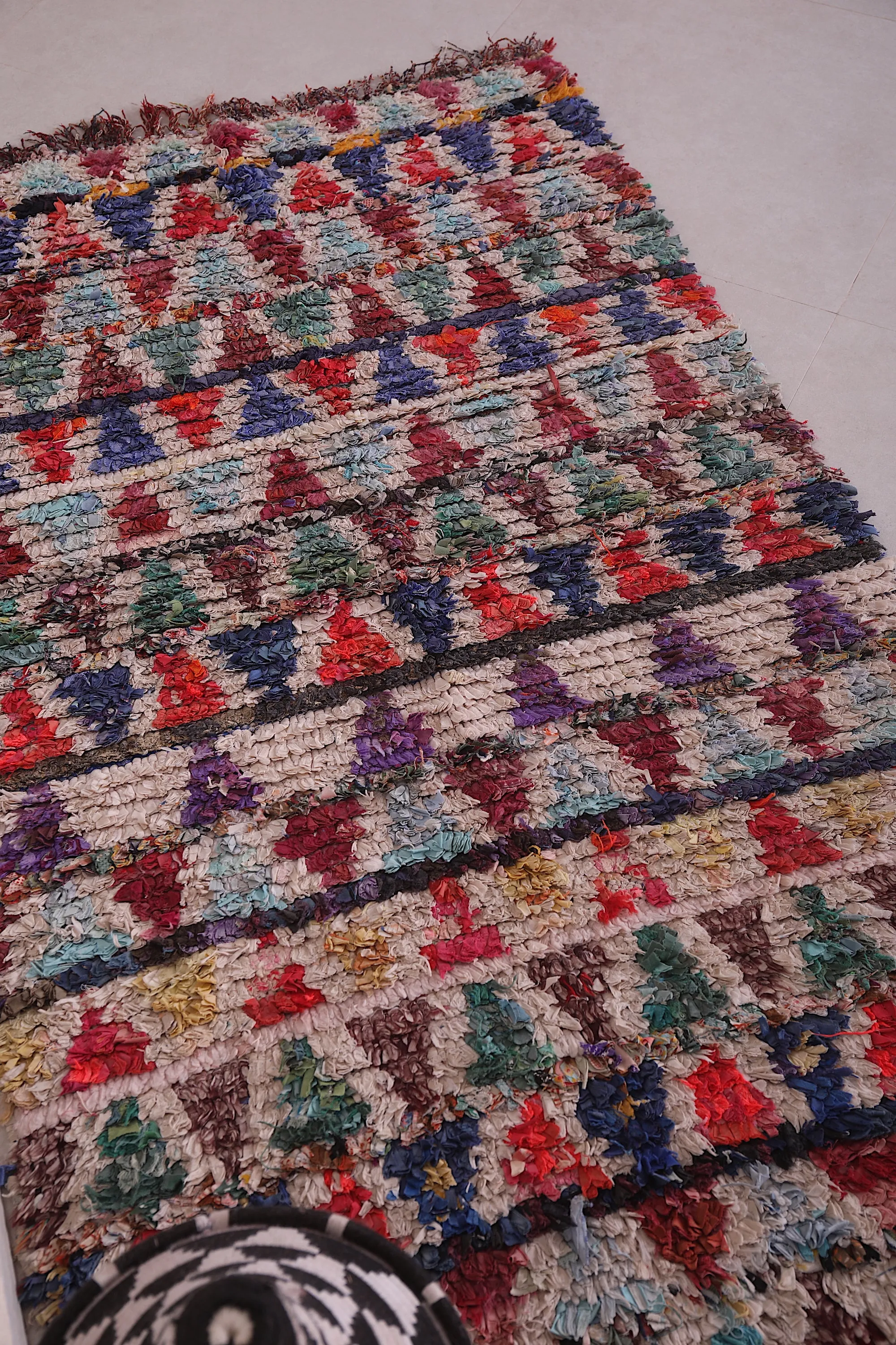 Vintage Berber Runner Rug - 3.2x5.7 ft | Handwoven Moroccan Design