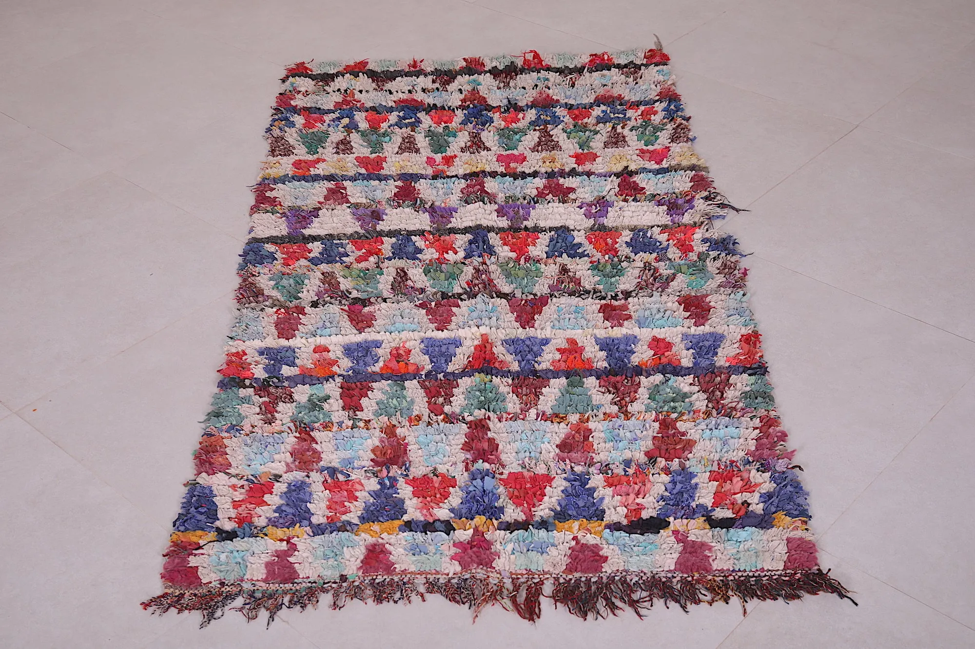 Vintage Berber Runner Rug - 3.2x5.7 ft | Handwoven Moroccan Design