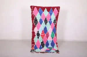 Vintage Boucherouite Runner Rug - 3.4 X 7.1 Feet