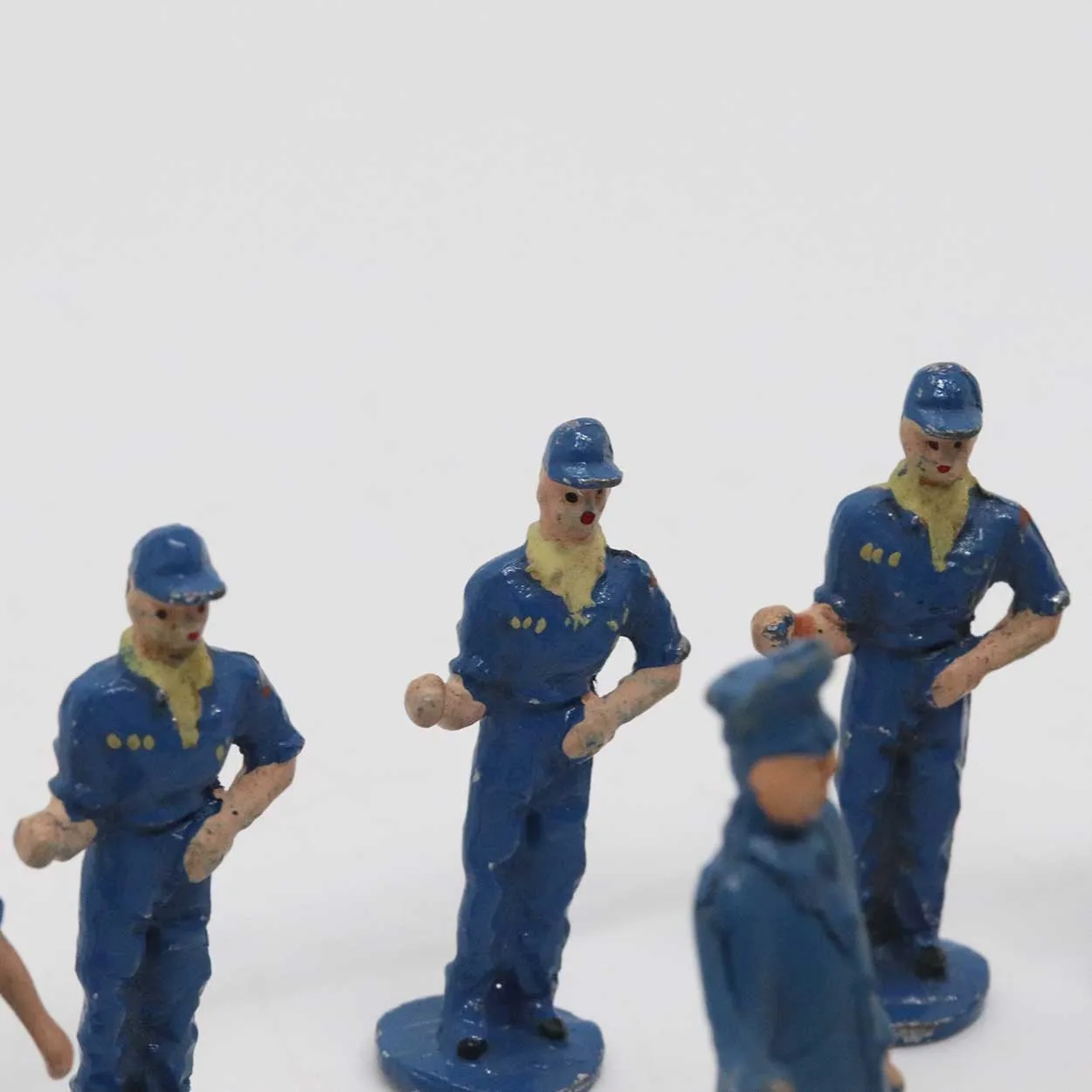 Vintage Collection of 10 American/English Painted Diecast Metal Toy Figures