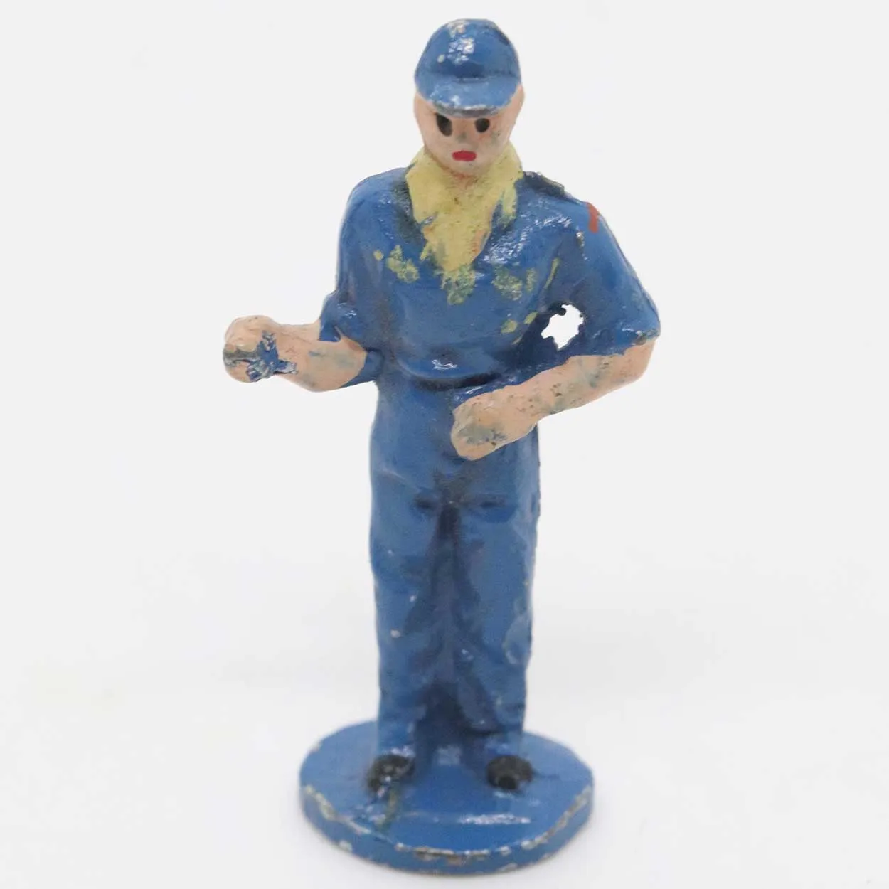 Vintage Collection of 10 American/English Painted Diecast Metal Toy Figures