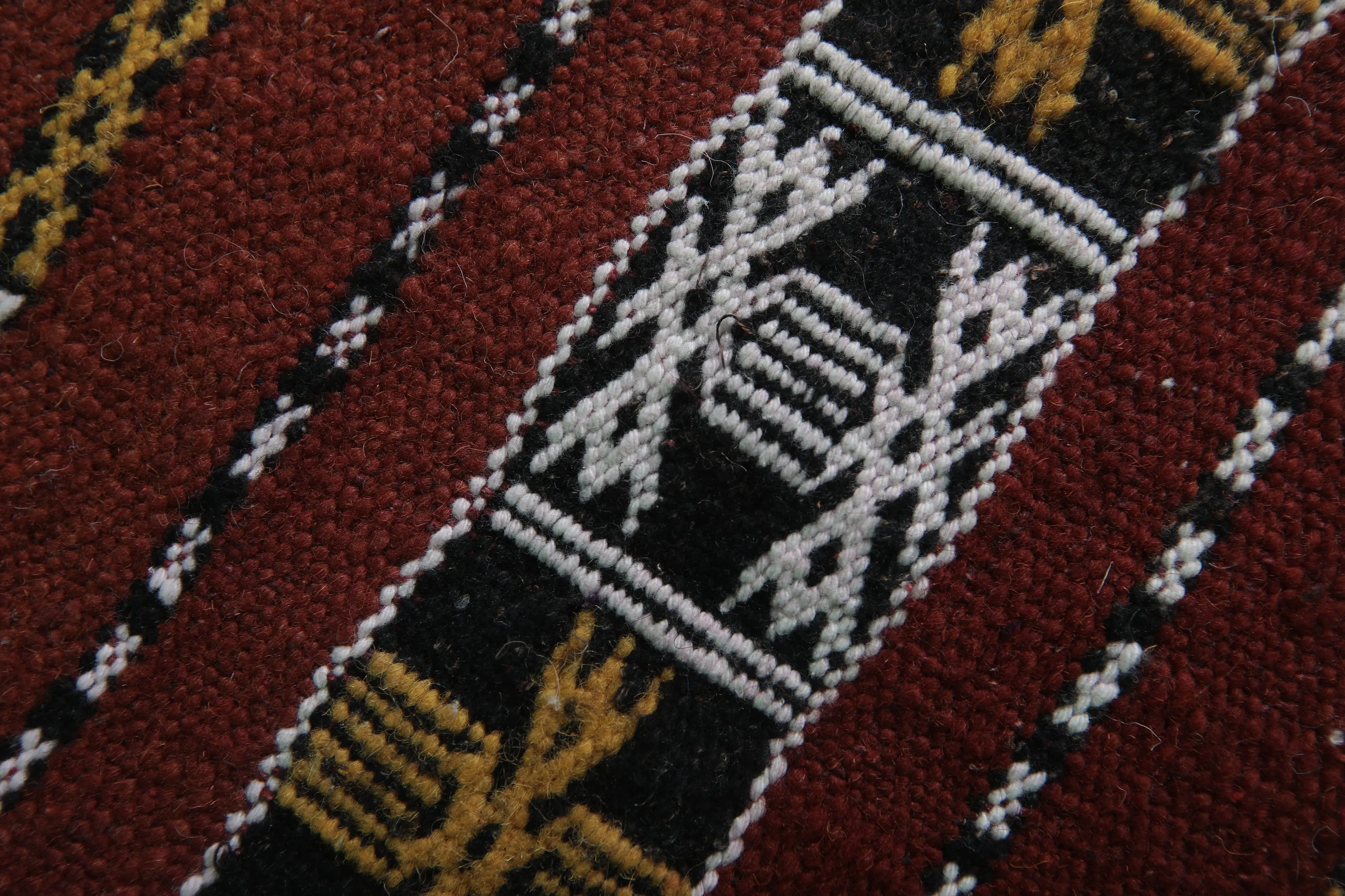 Vintage Handwoven Kilim Rug 4.4 FT x 8.1 FT – Unique Moroccan Design