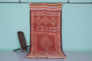 Vintage Moroccan Hallway Rug – 4.3 x 11.3 Feet | Handwoven Berber Carpet