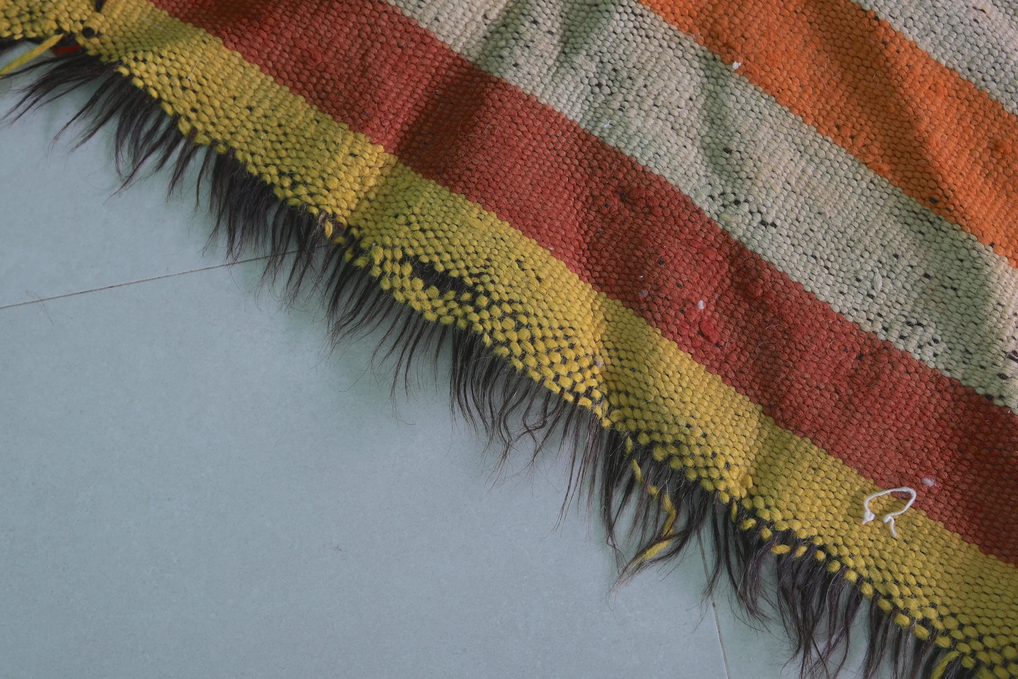 Vintage Moroccan Hallway Rug – 4.3 x 11.3 Feet | Handwoven Berber Carpet