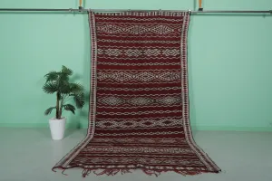 Vintage Moroccan Kilim 5.5 FT x 10.2 FT – Authentic Berber Craft