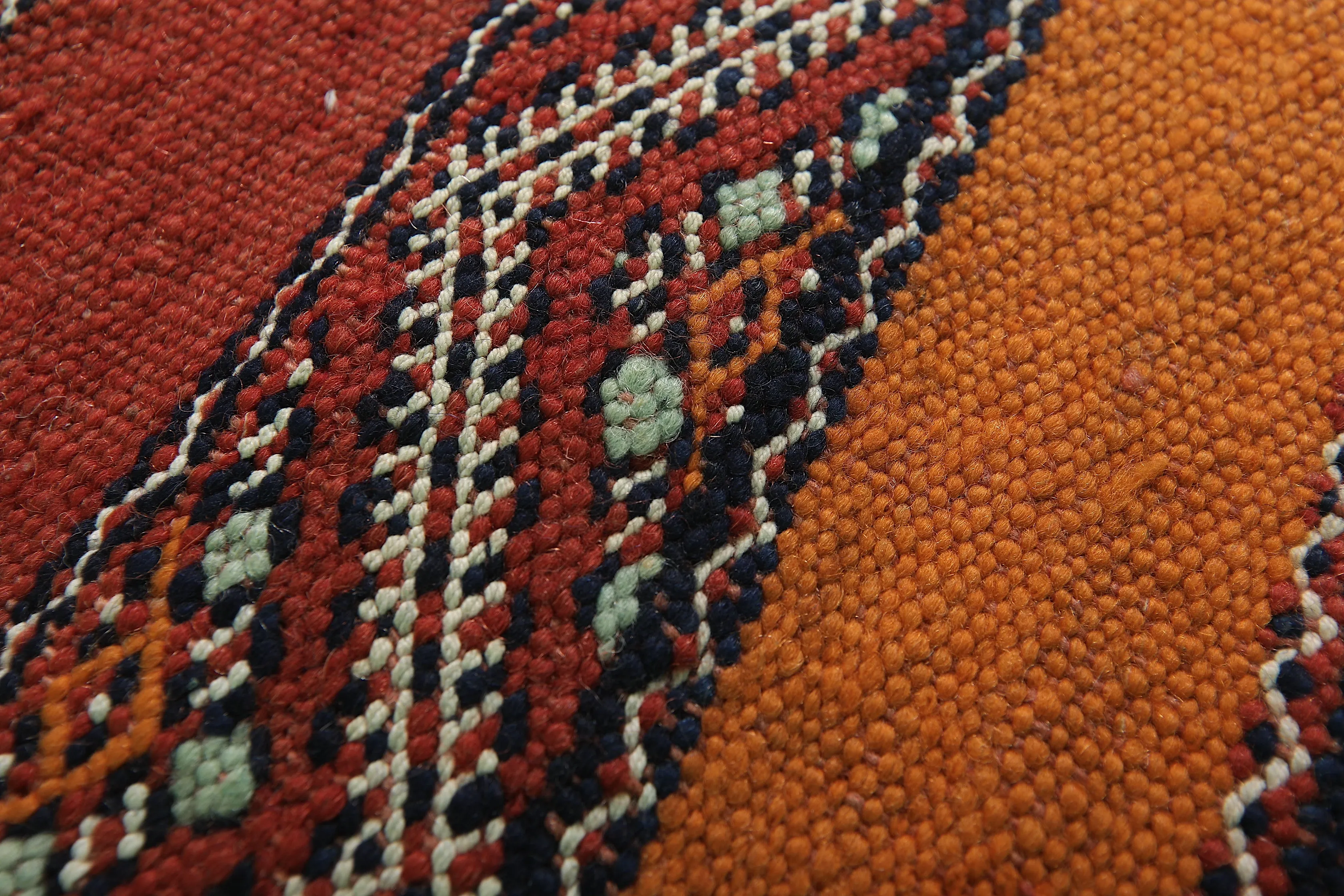 Vintage Moroccan Kilim Rug - 5.2 FT × 8.8 FT | Handwoven Heritage