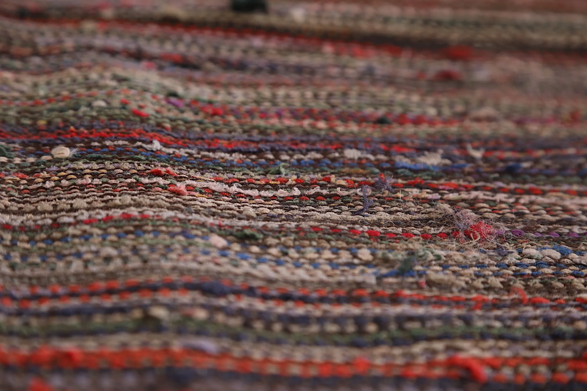 Vintage Moroccan Rug - 3.9 FT × 4.4 FT | Handwoven Unique Design