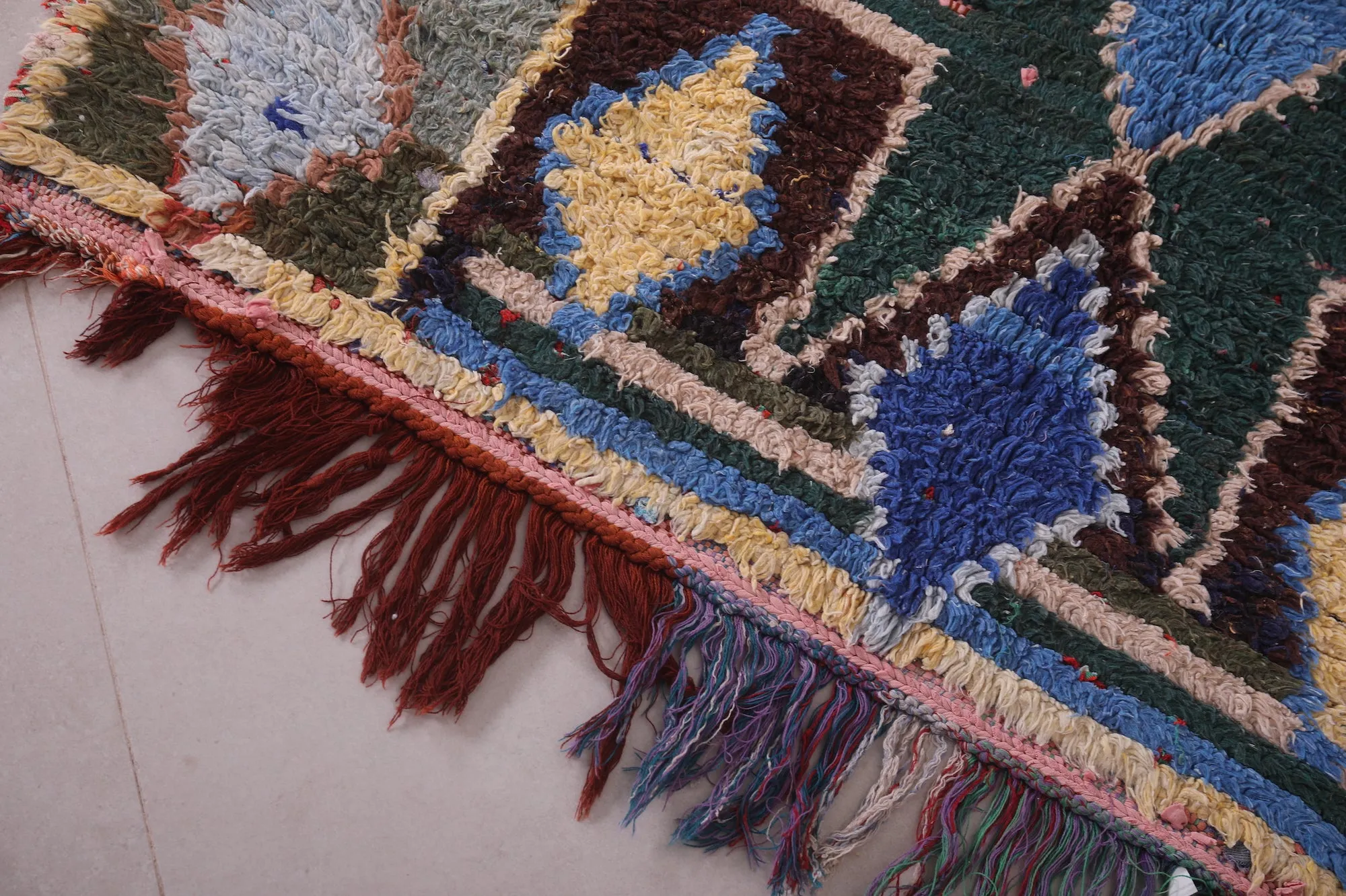 Vintage Moroccan Rug Runner - 3.5 X 8.1 Feet