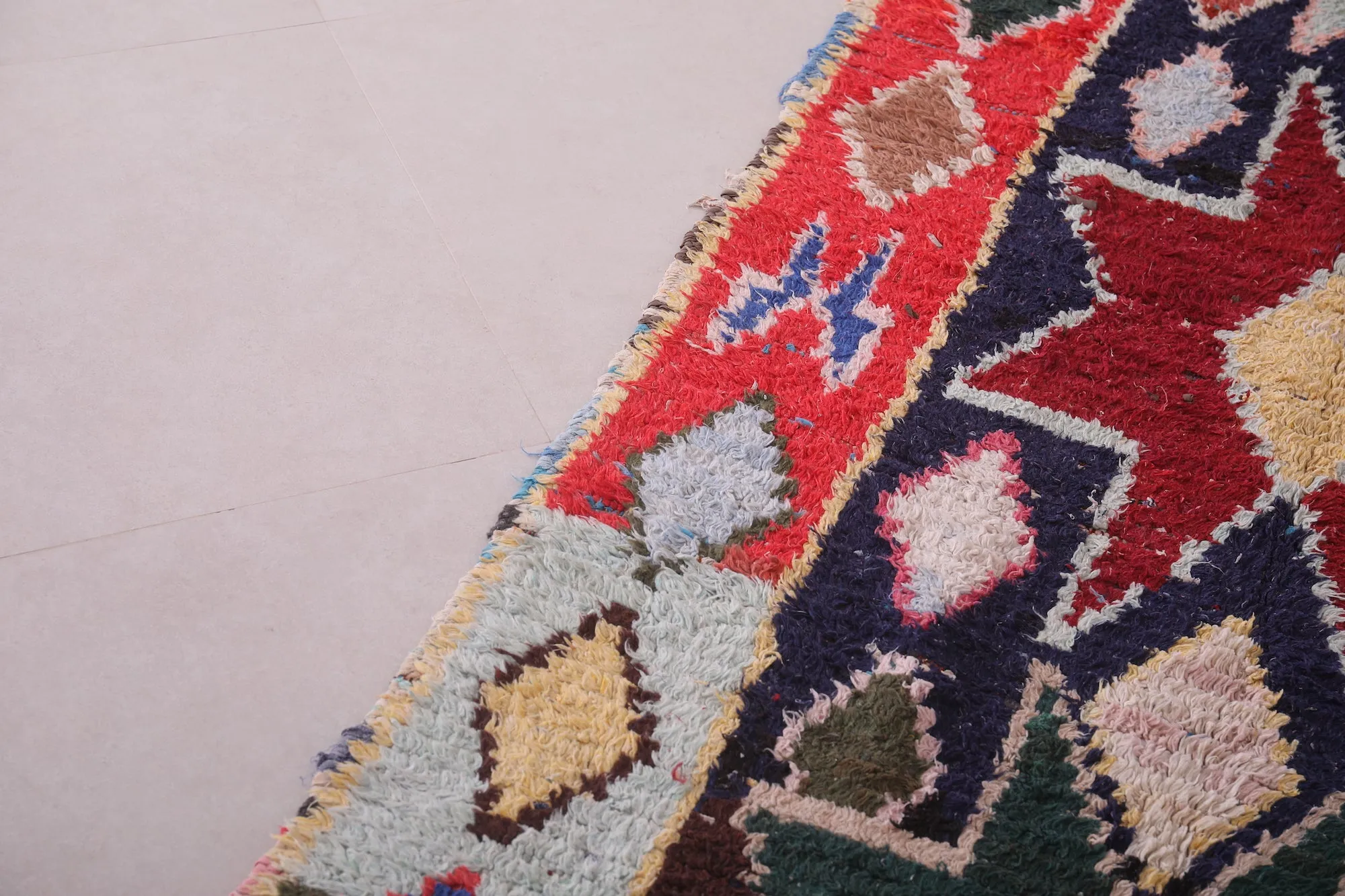 Vintage Moroccan Rug Runner - 3.5 X 8.1 Feet