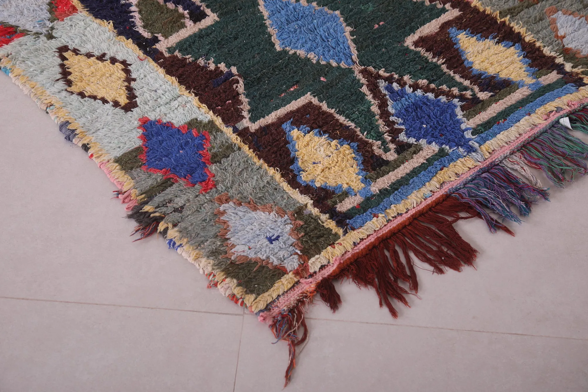 Vintage Moroccan Rug Runner - 3.5 X 8.1 Feet