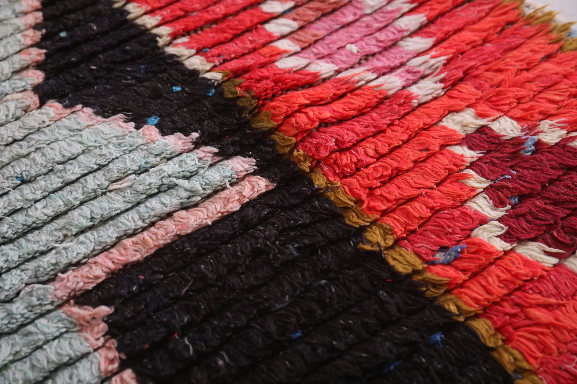 Vintage Moroccan Rug Runner - 3.5 X 8.1 Feet