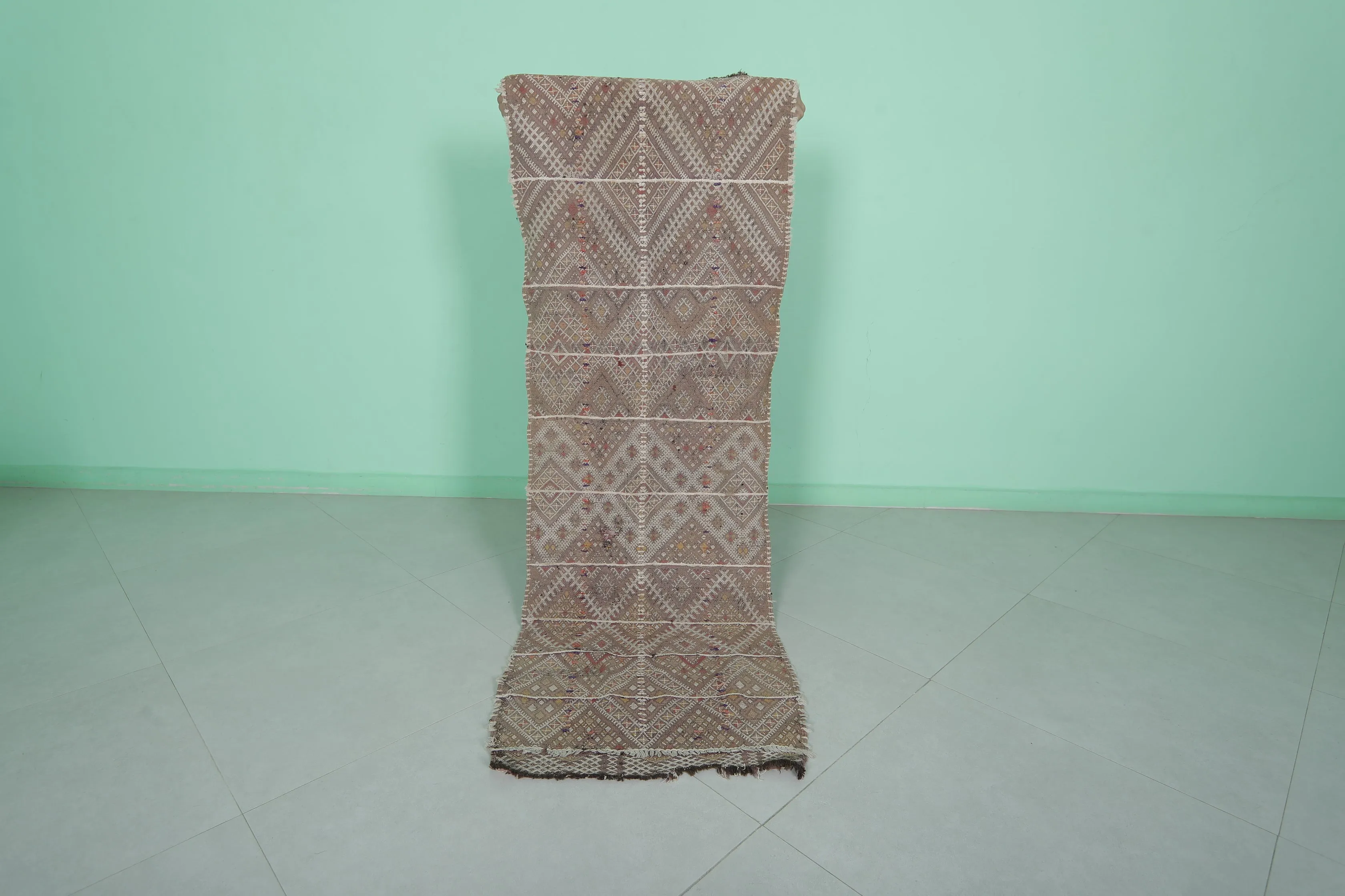 Vintage Moroccan Runner Rug 2 X 6.1 Feet