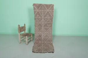 Vintage Moroccan Runner Rug 2 X 6.1 Feet