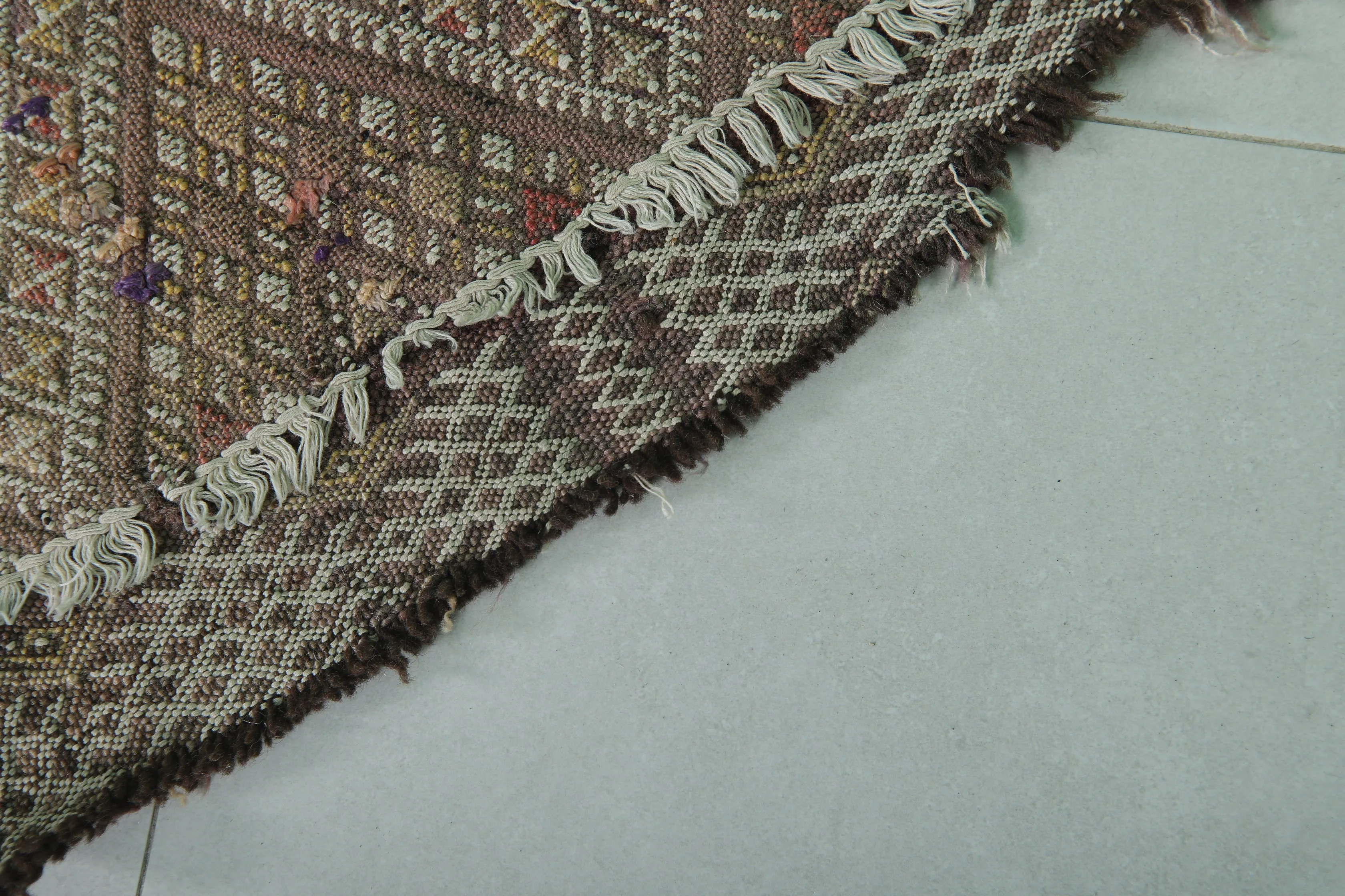 Vintage Moroccan Runner Rug 2 X 6.1 Feet