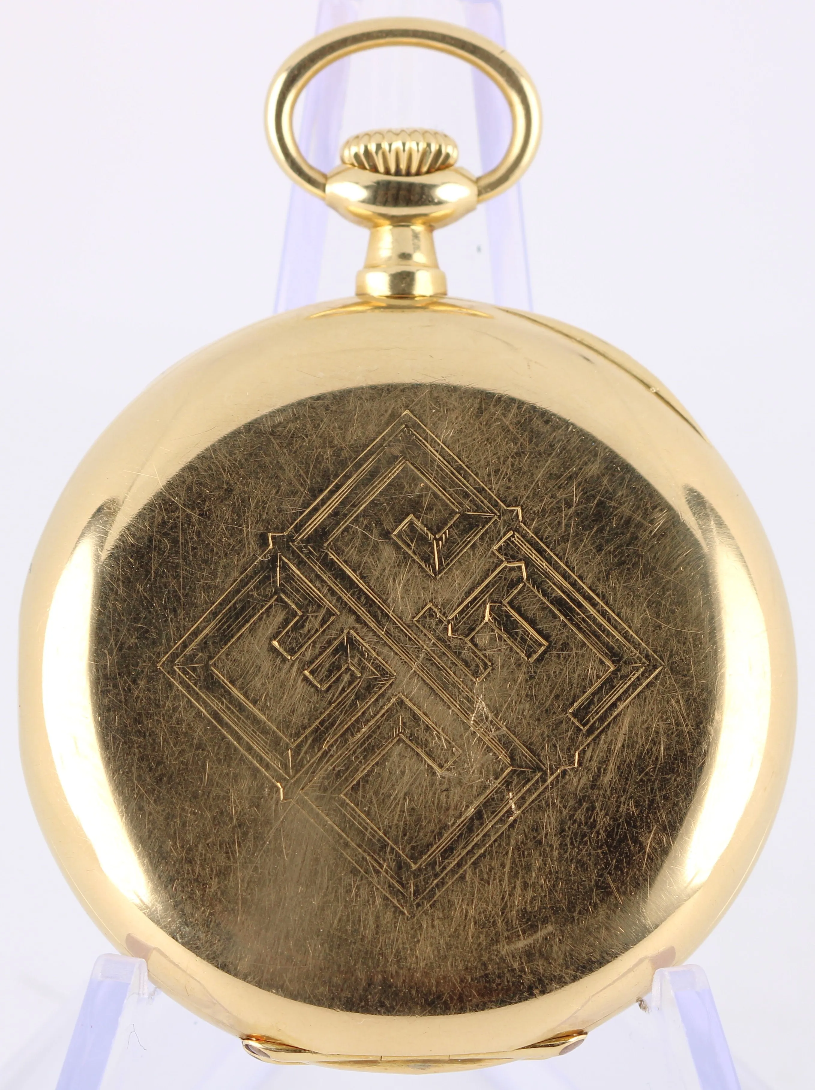 VINTAGE Patek Philippe CIE 18k Yellow Gold 73.3gr White Arabic 47mm Pocket Watch