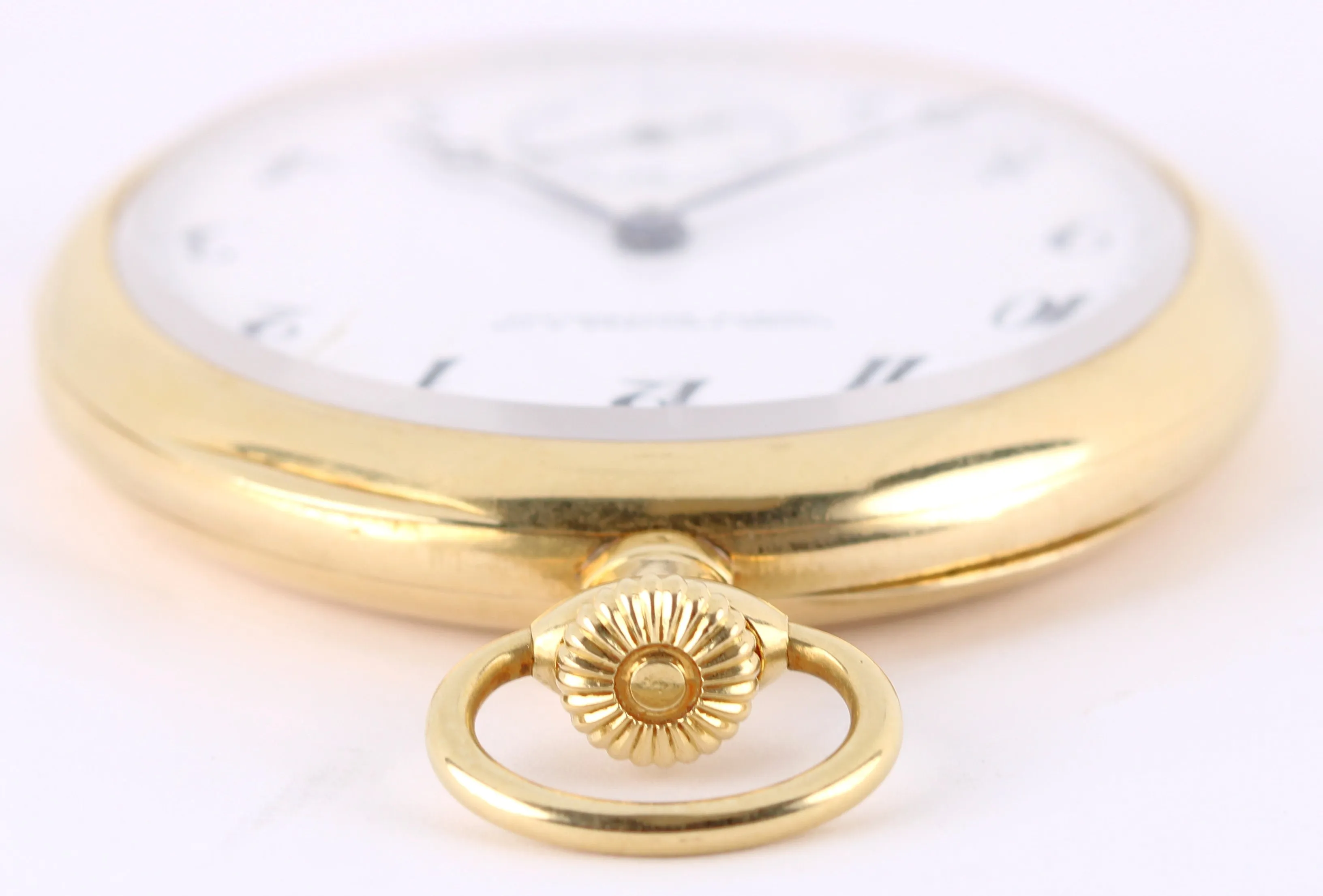 VINTAGE Patek Philippe CIE 18k Yellow Gold 73.3gr White Arabic 47mm Pocket Watch