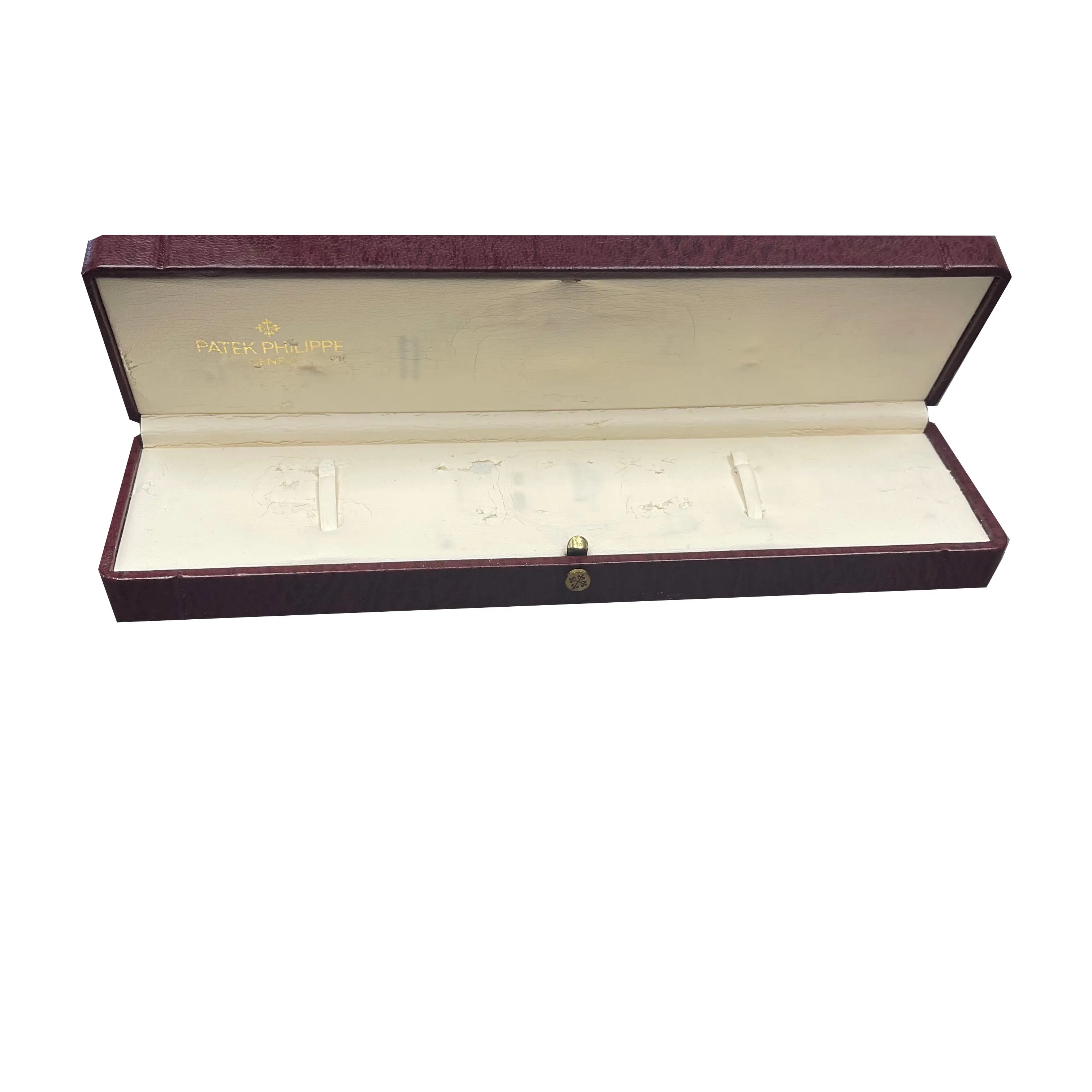 Vintage Patek Philippe Ellipse 3848/8 18K Gold Blue Dial 27x32mm Watch Box