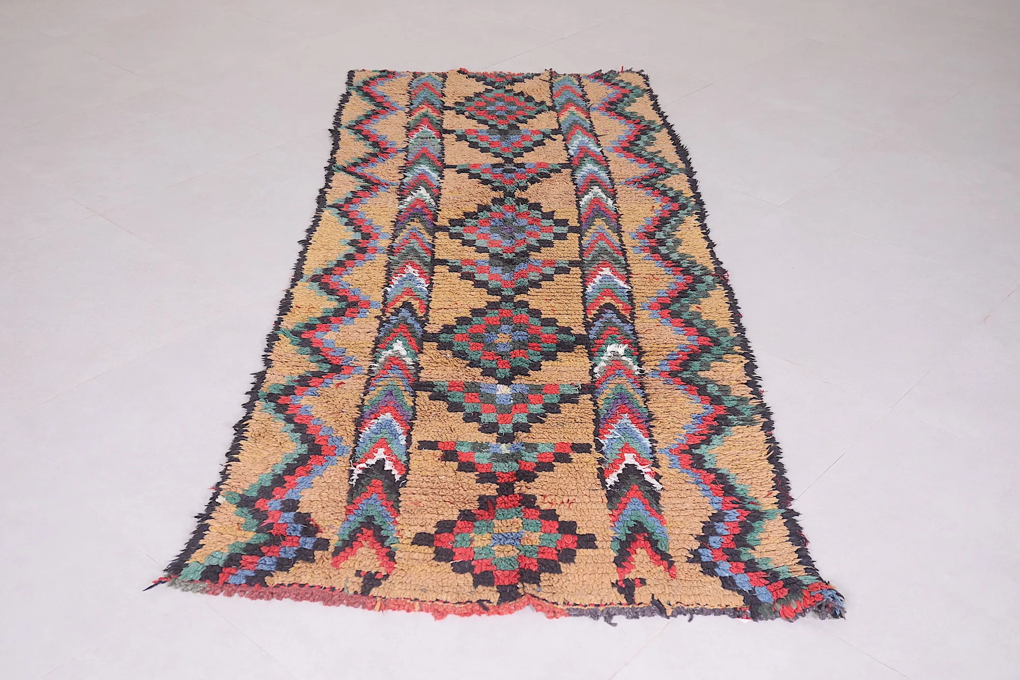 Wonderful Moroccan Runner Rug – 3 x 7.4 Feet | Vibrant Handmade Design