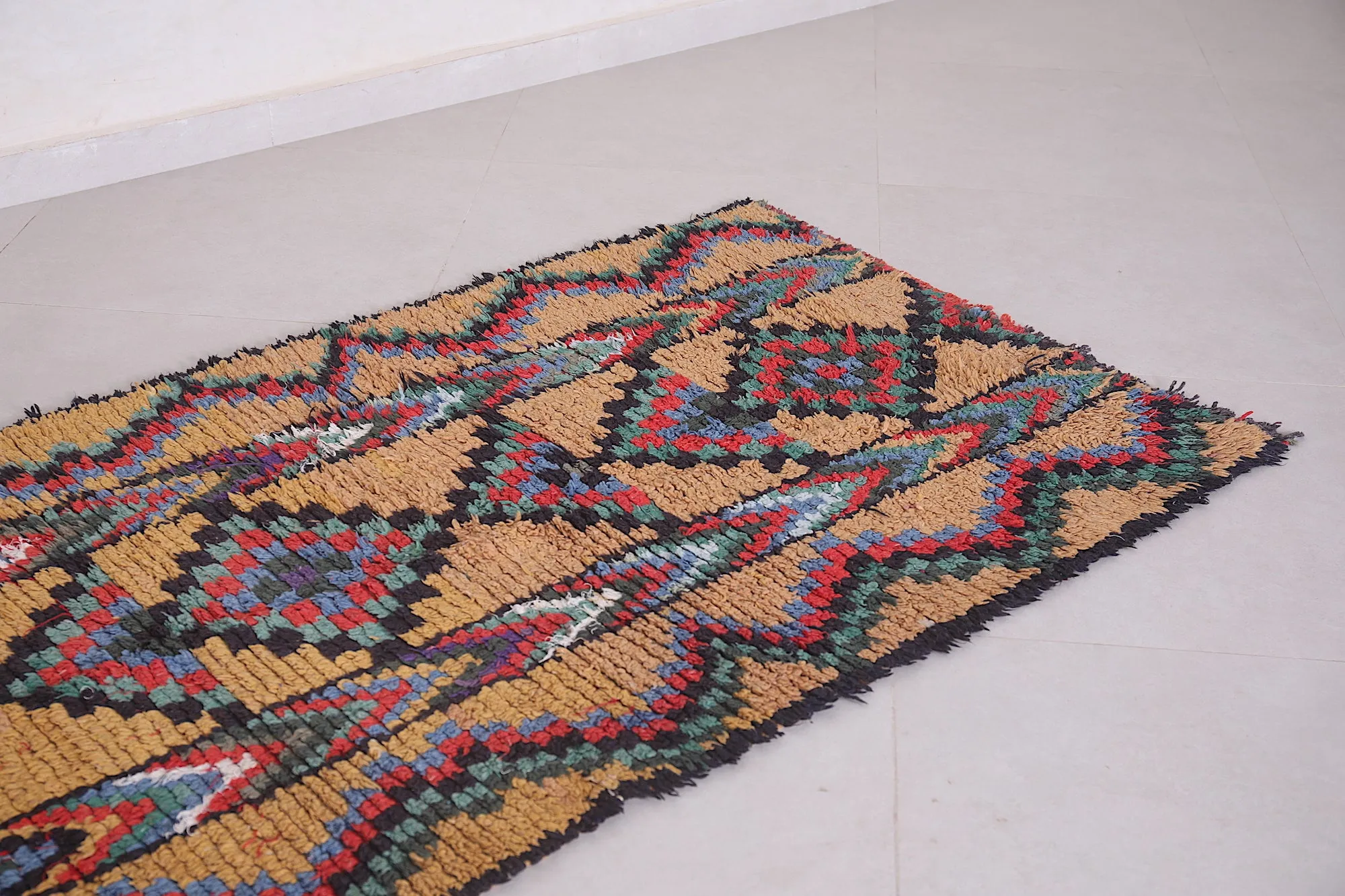 Wonderful Moroccan Runner Rug – 3 x 7.4 Feet | Vibrant Handmade Design