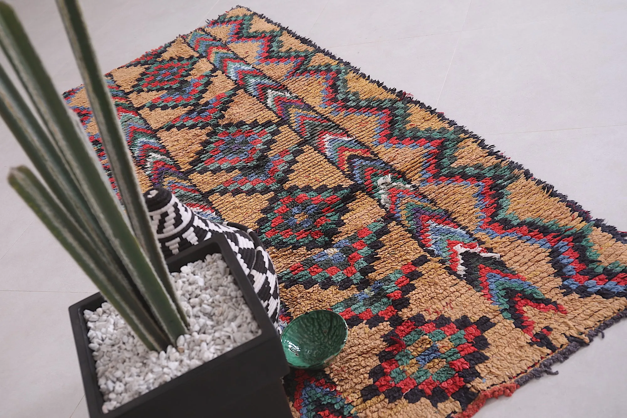 Wonderful Moroccan Runner Rug – 3 x 7.4 Feet | Vibrant Handmade Design