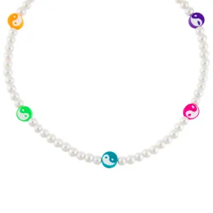 Yin & Yang Pearl Necklace
