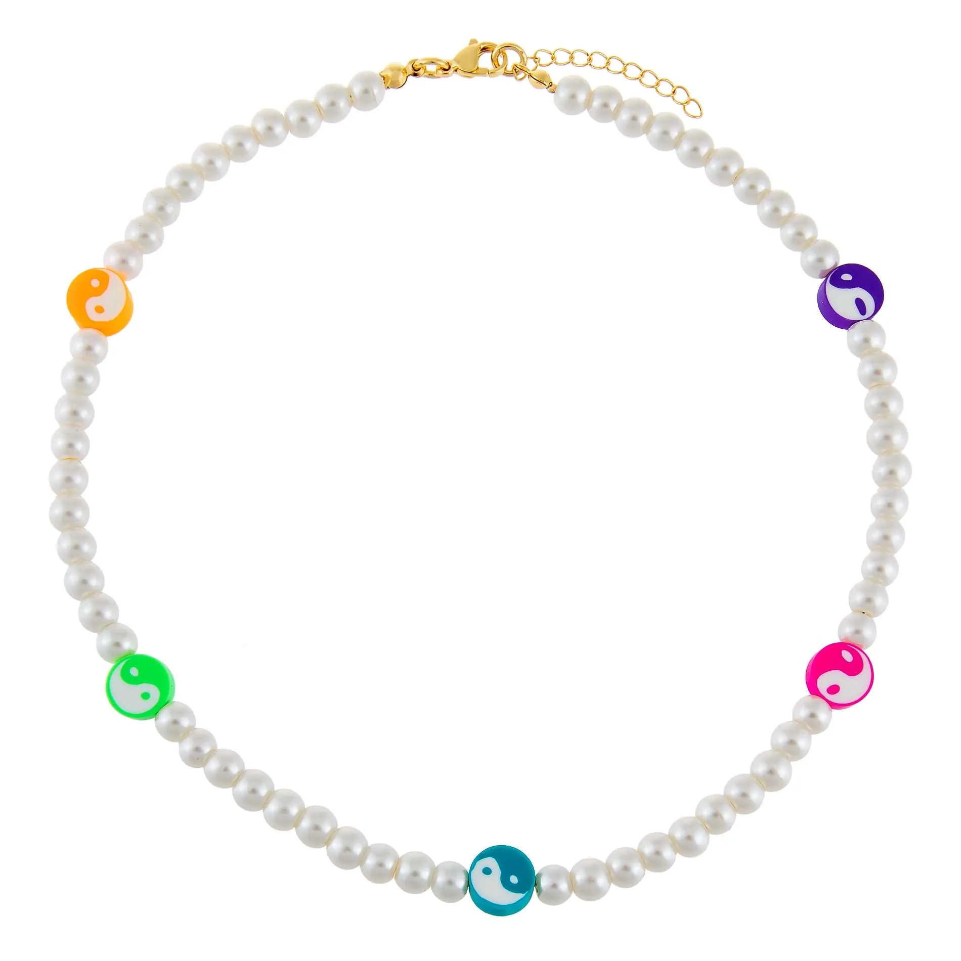 Yin & Yang Pearl Necklace
