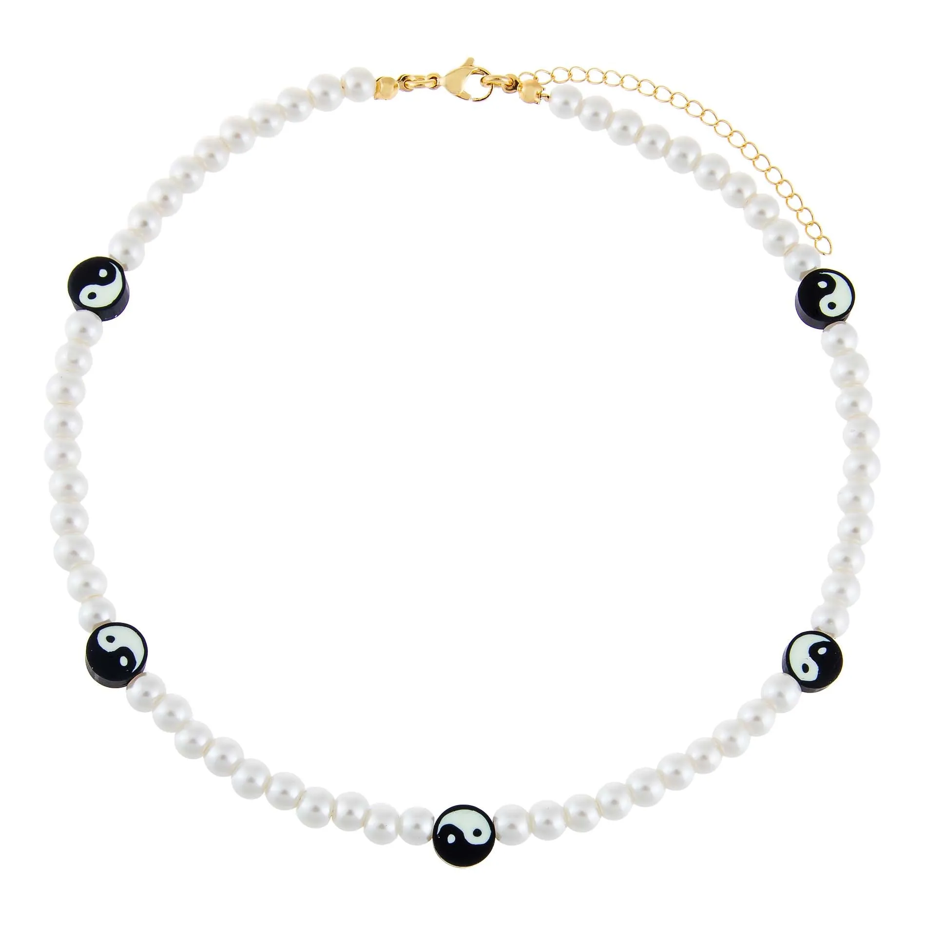Yin & Yang Pearl Necklace