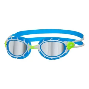 Zoggs Predator Titanium Mirror Goggles Sml. - Silver/Blue